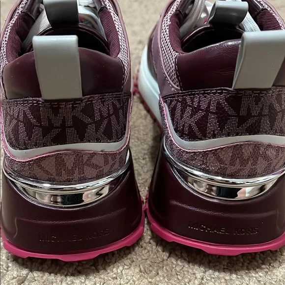 Michael Kors Pink and Burgundy Women's Sneakers - Picture 4 of 7